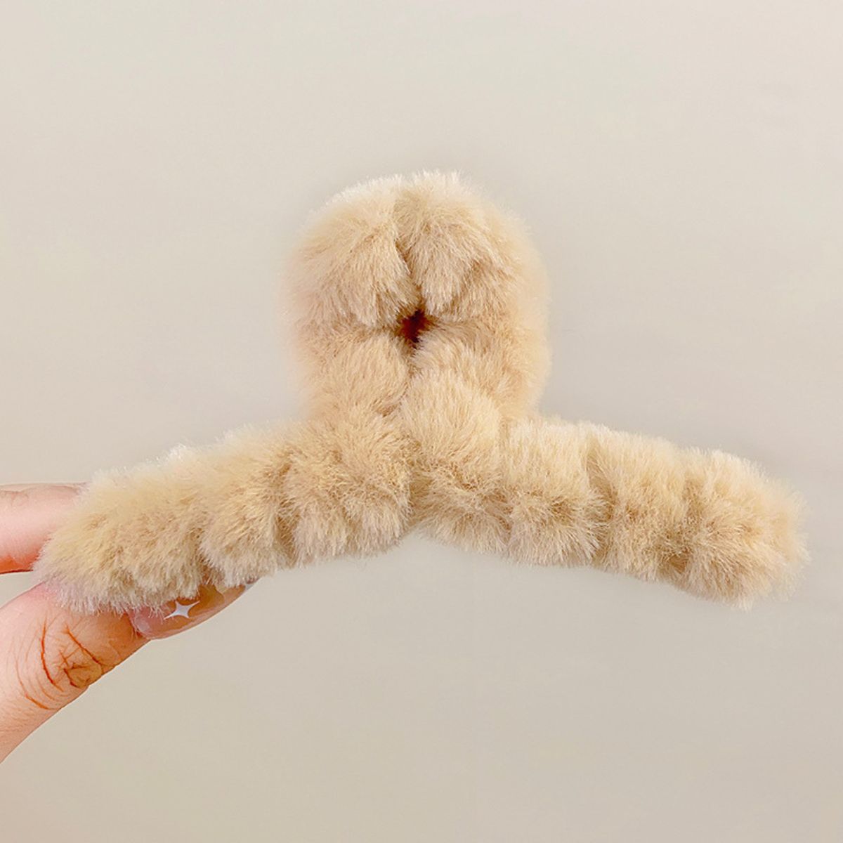 Jedai Rambut Bahan Bulu Lembut / Hair Clip Jepit Hiasan Kepala Anak Perempuan Ala Korea Warna-Warni / Aksesoris Fashion Jepitan Korean Style Bahan Tebal Anti Patah Styling Clip Acc Wanita Anak Dewasa Simple Elegan Cocok Untuk Pesta & Sehari-hari