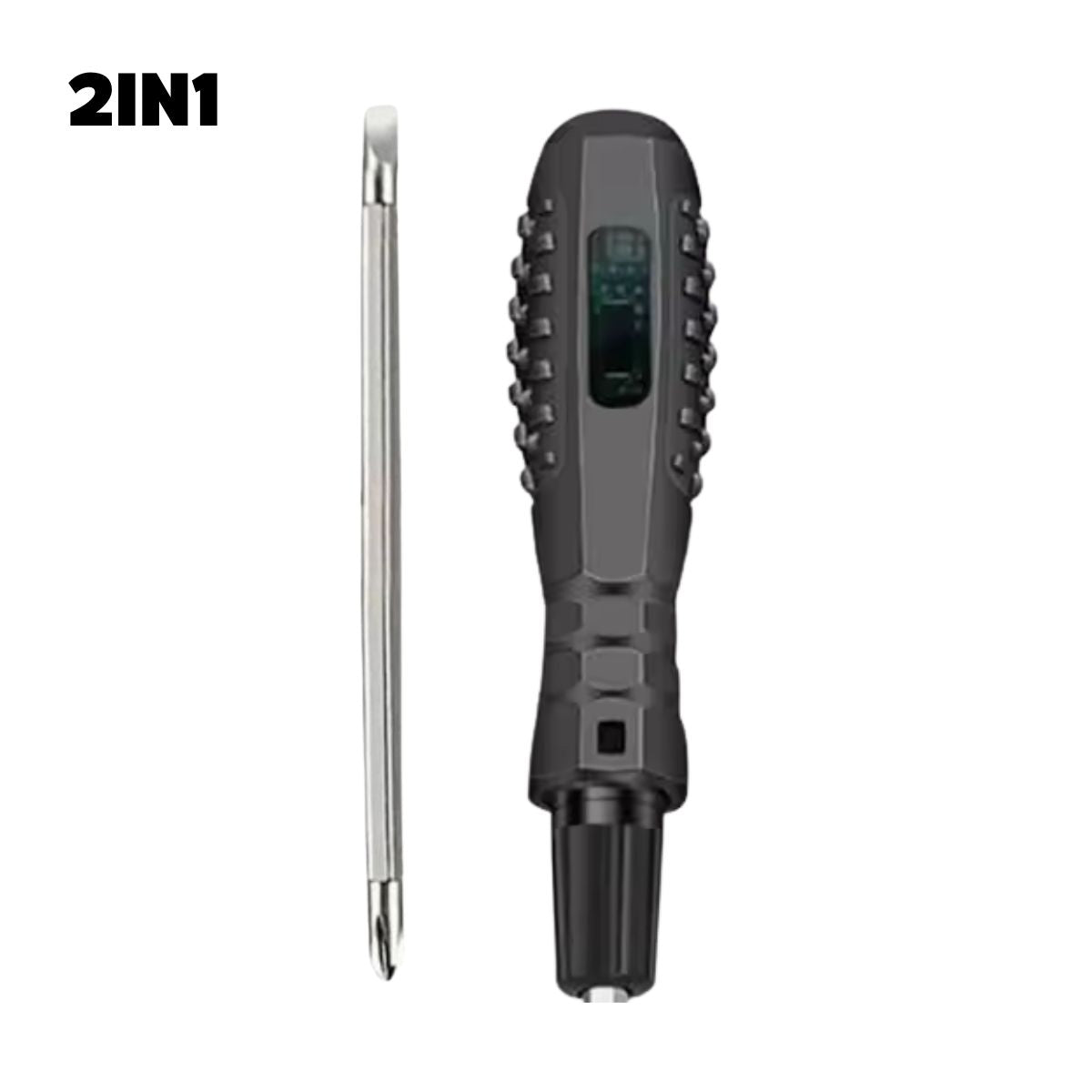 Obeng testpen Bolak Balik / Tespen Plus Min Dual LED / Alat Deteksi Cek Ukur Kabel Putus Arus Listrik
