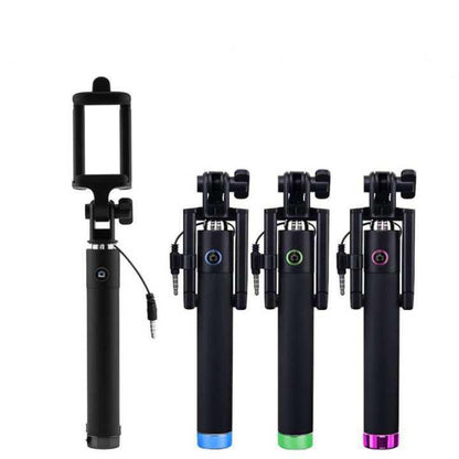 [MA] Tongsis Bluetooth Locust Mini Selfie Stick for iOS Android Monopod Kabel Remote Shutter Phone Holder