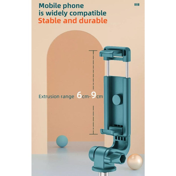 [MA] Tongsis Tripod R1 + Bluetooth Remote Shutter ( 3in1 ) / Tripod Mini + Tongkat Narsis Monopod + Remot Wireless Blutut / Mini Selfie Stick 360Â° Penyangga Handphone Kamera Untuk Travelling Aksesoris Fotografi Mobile