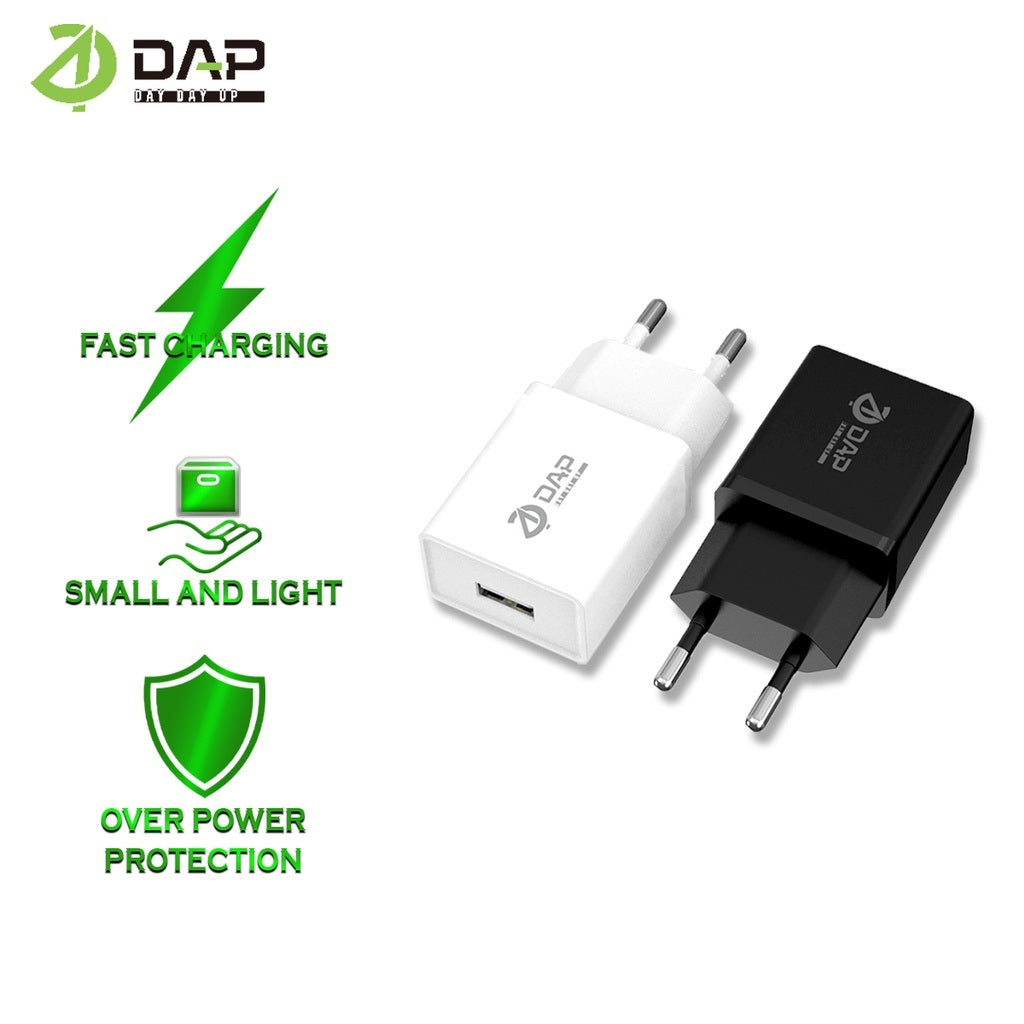 Adapter Charger DAP D-AT6 D-AT3 1A Single USB Adaptor Original Fast Charging Batok Kepala Casan Travel Hp