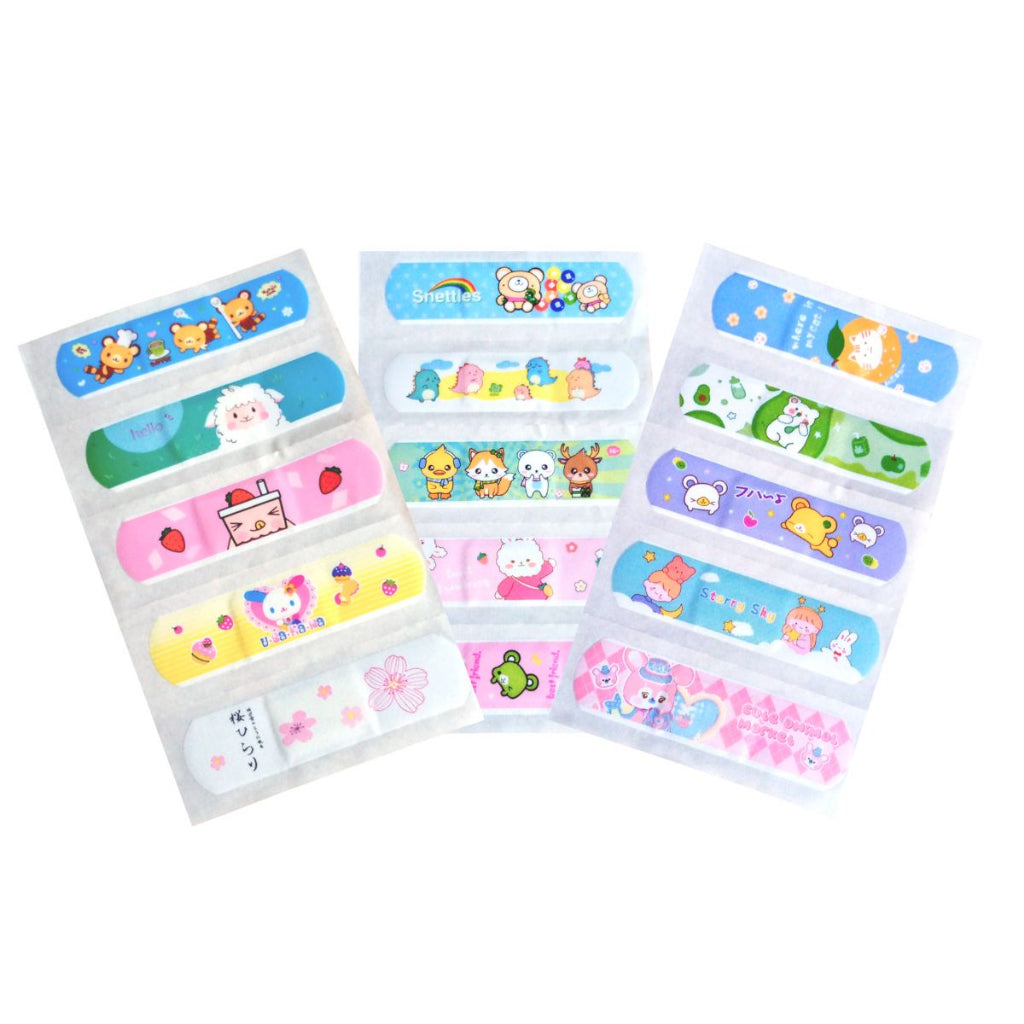 Plester Luka Karakter Anti Air / Pembalut Pelindung Luka Hansaplast Motif Untuk Anak Dan Dewasa Band Aid Waterproof Handsaplast Perban Character Perlengkapan P3K Motif Gambar Lucu Hansaplas