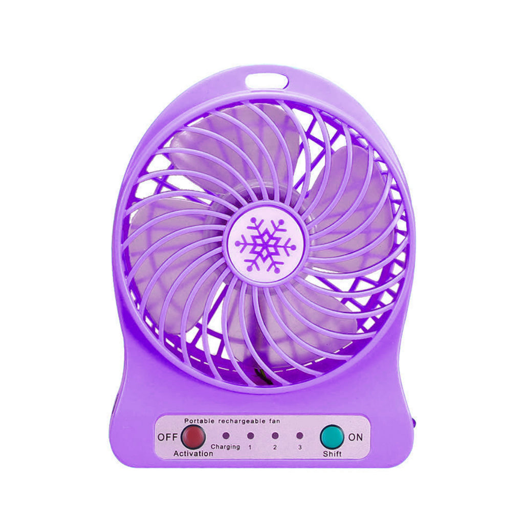 Kipas Angin Mini Portable Rechargeable Handy Fan USB With 3 Speed Mode