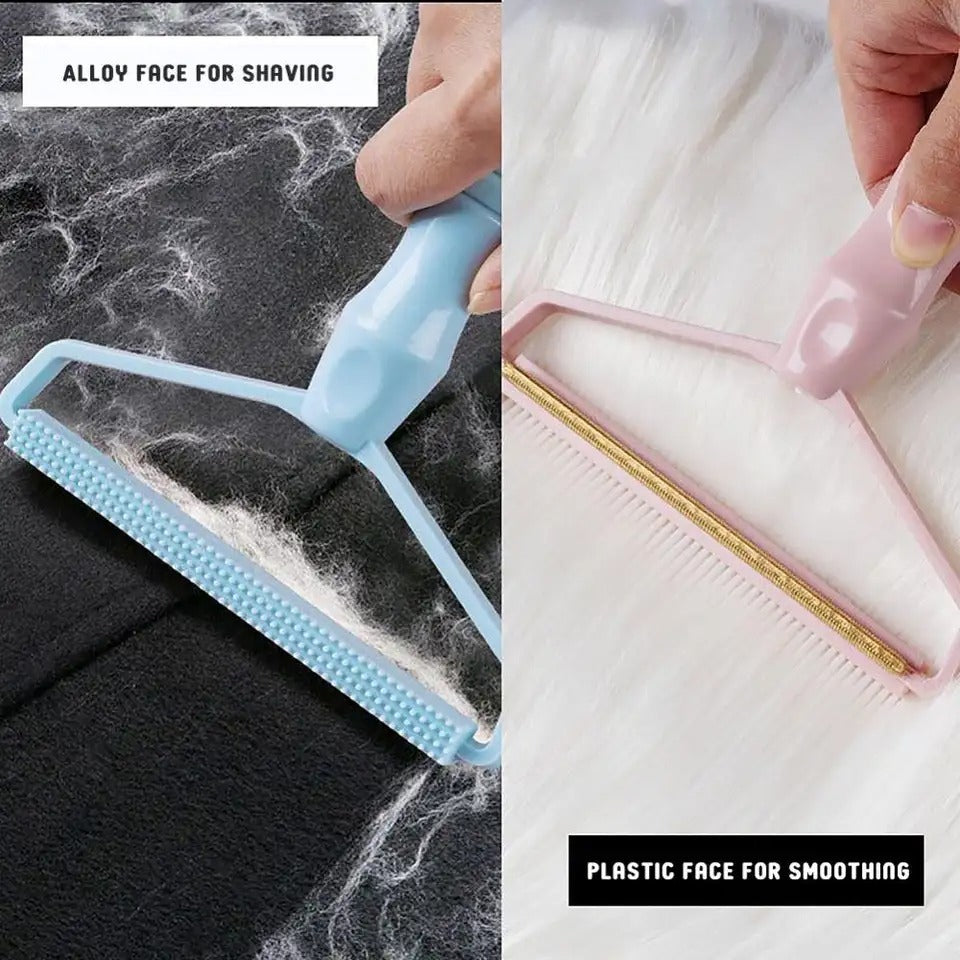 Alat Pembersih Serat Bulu 2in1 / Hair Removal Tool Sikat Pengangkat Serat Rambut Di Pakaian Karpet Gorden Multifungsi Sikat Penghilang Debu Bulu Hewan Peliharaan Anjing Kucing Serbaguna