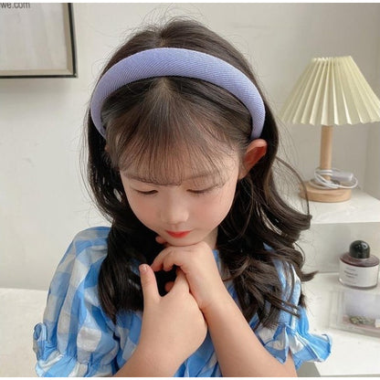 Bando Korea Busa Tebal Polos - Bandana Nagita Slavina Anak Dewasa Wanita Kain Busa Tidak Sakit Lembut Classic Pastel / Headband Cloud Import Korean Style Fashion