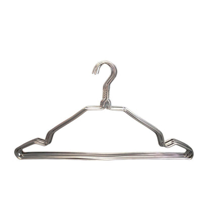 Hanger Baju Stainless Steel (Isi 10pcs) Gantungan Jemuran Pakaian Baju Syal Hijab Bahan Kawat Untuk Baju Anak dan Dewasa Serbaguna Gagang Jemur Gantung Cucian TERMURAH