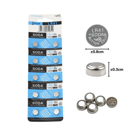 Baterai Kancing Soda LR41 LR44 / Batu Batre Untuk Jam Tangan Timbangan Kalkulator Mainan PDA / Battery Button Cell 1.5 Volt / Batere Koin Untuk Peralatan Elektronik Tahan Lama / Batrai 1.5v Serbaguna AG10 AG3