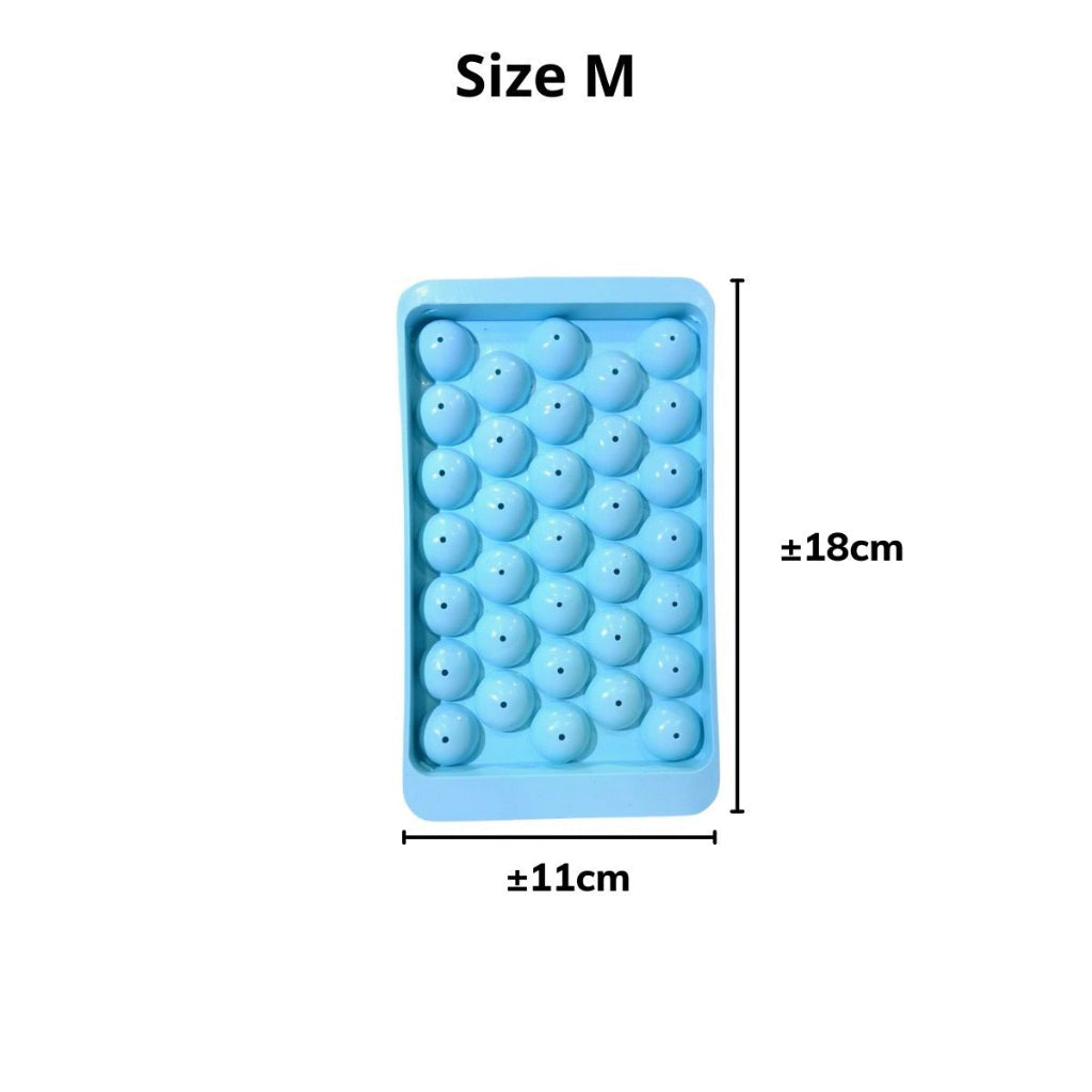 Cetakan Es Batu Bulat 33 Grid / Alat Pencetak Puding Cokelat Jelly 33 Kotak / Ice Cube Tray Mold 33 Grid Sekat Cetak Bentuk Bola Cristal Food Grade