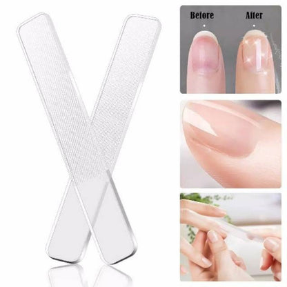 Alat Kikir Kuku Nano Glass / Nail Buffer Asahan Kaca Pengkilap Kuku Nail Polisher Crystal Amplas Alat Pengkikir Manicure Pedicure Perawatan Kuku Kaki Tangan penghalus