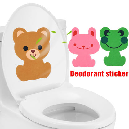 Stiker Pengharum Ruangan Karakter Sticker Tempelan Pewangi Penghilang Bau Toilet Kamar Mandi Freshener Sticker Beraroma Wangi Motif Kartun Unik Lucu