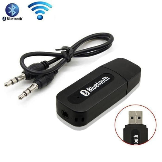 NUZ Bluetooth Audio Receiver CK-02 / Music Wireless Handsfree Car Connector A2DP HP Speaker Alat Pemancar Jack