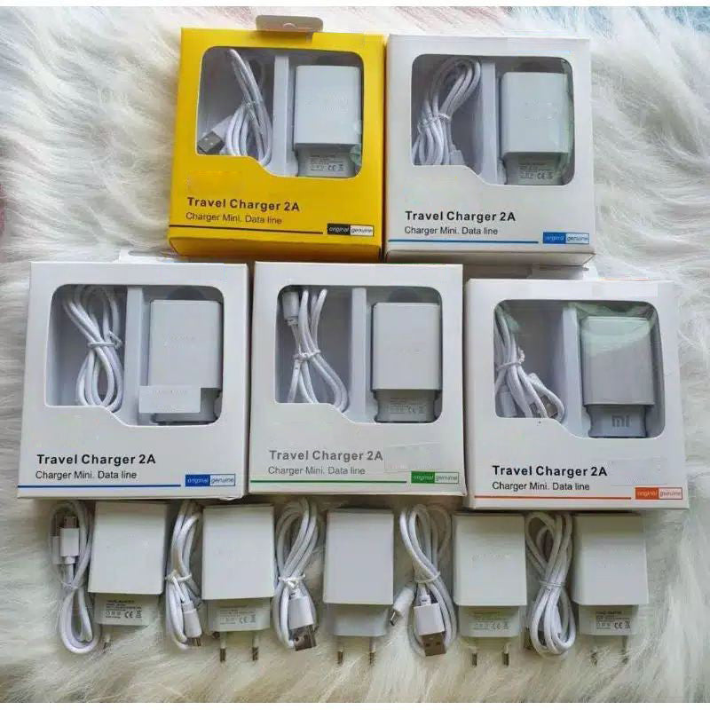 [MA] Travel Charger Micro USB Brand A82 2A untuk Android Oppo Vivo Xiaomi Realme Wall Charging Adapter Transfer Data Adaptor Casan Handphone Fast Charging 2.0A Kabel Bulat Cable Putih