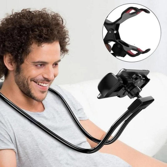 Lazyneck Flexible Model Jepit / Phone Holder Leher Penahan Handphone Penyangga HP Penjepit Jepitan Narsis Gantung Kursi Mobil Lantai Tempat Tidur / Lazy Neck Hanging Stand Multifungsi Smartphone Mp3 PDA Nonton Film Drakor Dracin Main Game