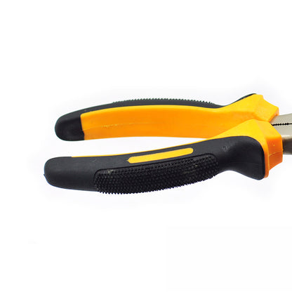 Tang Potong Kombinasi Lancip 6in1 / Peralatan Perkakas Tangan Multifungsi Anti Slip Anti Karat / Alat Bantu Potong Jepit Pembuka Kulit Kabel Fiber Kawat Penahan Meluruskan / Wire Cutting Pliers Serbaguna