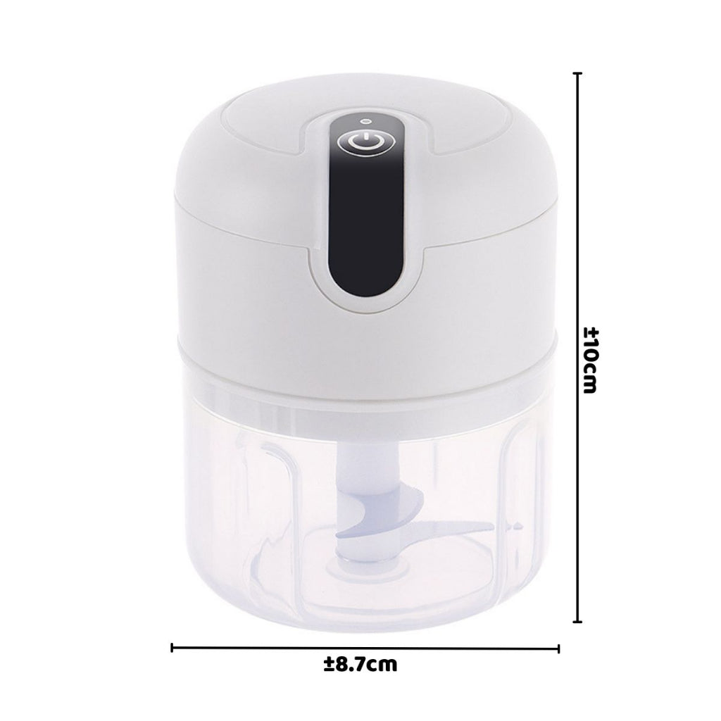 Food Chopper Mini Elektrik / Blender Portable Rechargeable USB Food Grade / Alat Penghalus Makanan Bumbu Dapur Penggiling Daging Sayur Bawang Cabe Food Processor / Perlengkapan Dapur Meat Grinder Cutter Serbaguna