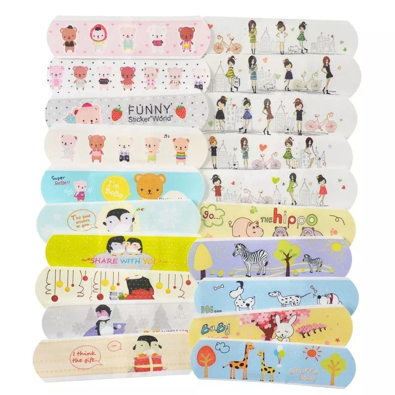 Plester Luka Karakter Anti Air / Pembalut Pelindung Luka Hansaplast Motif Untuk Anak Dan Dewasa Band Aid Waterproof Handsaplast Perban Character Perlengkapan P3K Motif Gambar Lucu Hansaplas