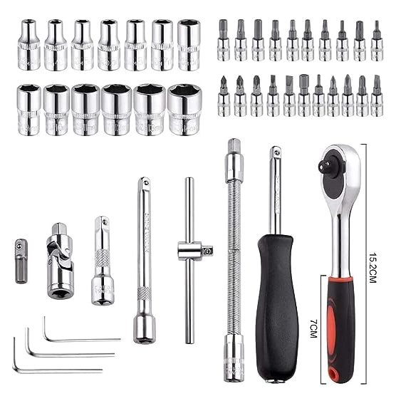 Kunci Socket 46IN1 Household & Car Auto Wrench Set