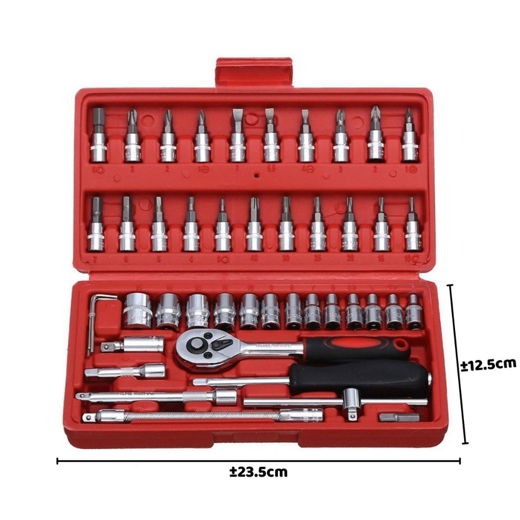 Kunci Socket 46IN1 Household & Car Auto Wrench Set