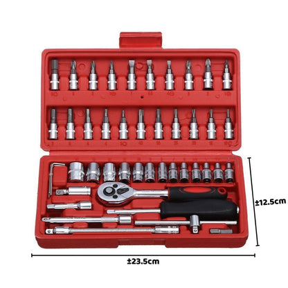 Kunci Socket 46IN1 Household & Car Auto Wrench Set