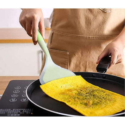 Spatula Masak Tamagoyaki Silicone / Sutil Masak Untuk Goreng Tumis Sayur Beef Steak Scraper Pancake Tahan Panas / Sodet Silikon Anti Lengket Peralatan Memasak Food Grade / Alat masak Peralatan Perlengkapan Dapur Anti Baret Multifungsi