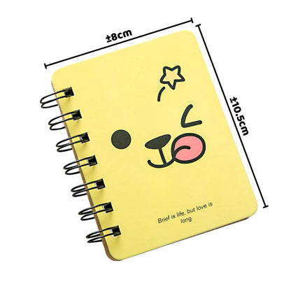 Notebook Cute Character A7 Portable / Buku Catatan Bergaris Mini Diari Pengingat Tugas Anak Dewasa / Scrapbook Simple Aesthetic Motif Lucu Imut / Jurnal Harian Perlengkapan Sekolah Kuliah Kantor Hadiah Kado Souvenir Goody Bag Ulang Tahun Karakter Bergaris