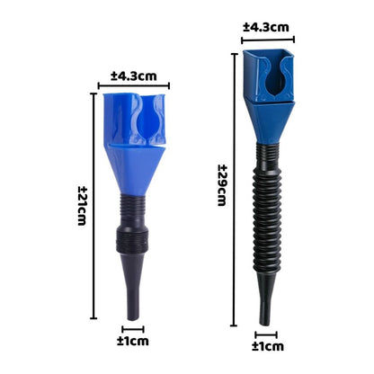 Corong Teleskopik Lipat Flexible / Alat Bantu Pengisi Cairan Bensin Oli Minyak Air Tanki Kendaraan Serbaguna / Telescopic Funnel Bahan Plastik ABS Selang Pengisian Bahan Motor Mobil Truk Portable Dapat Ditekuk Dilipat Fleksibel Multifungsi