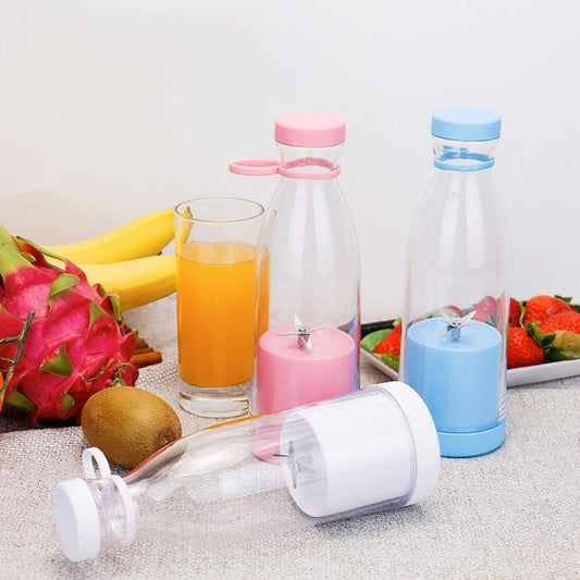 Blender Botol Shake N Go / Portable Juicer Cup 6 Mata Pisau Rechargeable / Alat Pembuat Minuman Jus Buah Sayur Elektrik Tanpa Colok Listrik / Botol Penggiling Juice Praktis / Travel Bottle Size Multifungsi Kantor Olahraga Kuliah Shaker Mixer