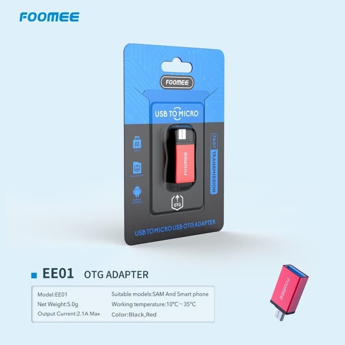 Foomee EE01 OTG Adapter Micro USB 2.0 Converter Micro Fast Transmission