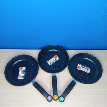 [MA] Panci Teflon Marble Black 18 20 cm Anti Lengket / Wajan Gagang Panjang Bentuk Bulat Panci Kuah Rebus Indomie Ramen Telur Memasak Sayur Soup Bubur Mie Sup Ramen / Frying Pan Bahan Tebal Berkualitas Anti Karat Tempat Memasak Praktis Non-stick 18cm 20cm