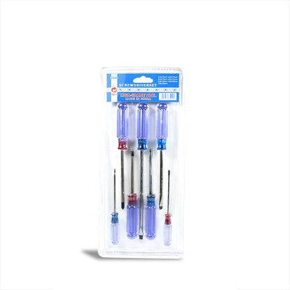 Obeng Set 7 Pcs Kepala Magnet Fatick Screwdriver Tools Multifungsi Batang Mata + - Bunga Min Plus