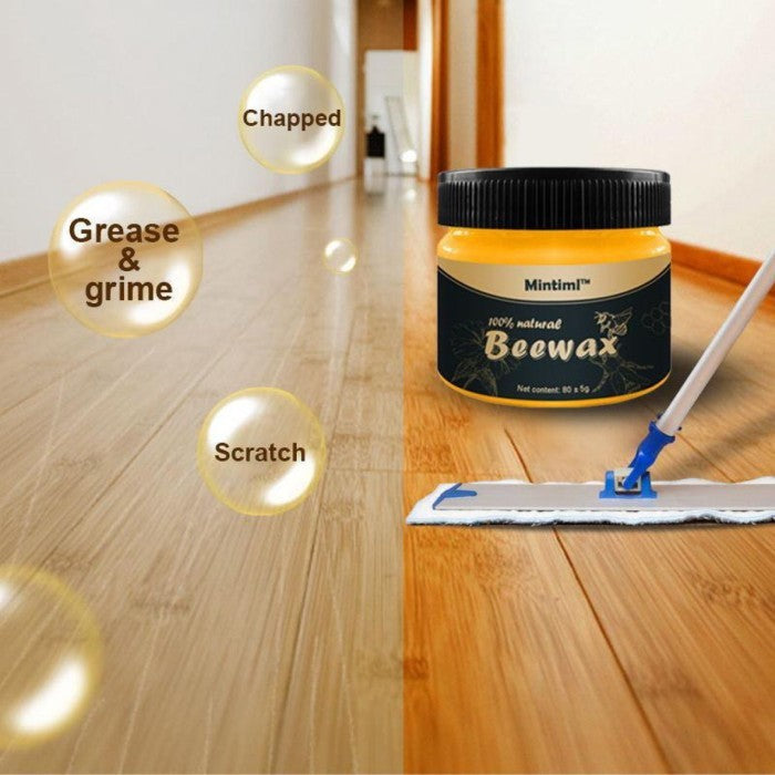 Gel Pelitur Pengkilat Kayu Beewax Polish / Lilin Pembersih Pengkilap Furniture Wood Seasoning Gel Lebah Alami Pelapis Pelindung Poles Furnitur Perawatan Kursi Meja Lemari Lantai Kayu Serbaguna