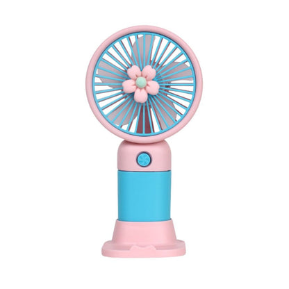 Kipas Angin Genggam Tangan Motif Bunga 2in1 + Holder Penyangga HP / Handy Mini Fan Portable Rechargeable Elektrik Karakter Lucu Travel Size Travelling Outdoor Konser Piknik Pantai Jogging CFD Jalan Luar Ruangan Make Up Skincare Kamar Emergency Multifungsi