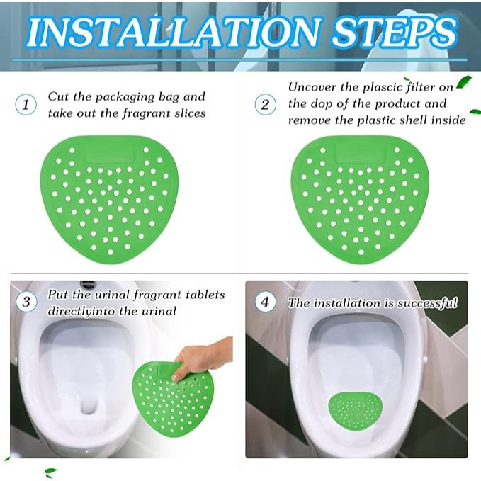 Pengharum Urinal Anti Splash Screen Mats / Saringan Pewangi Penghilang Bau Kencing Toilet Kamar Mandi Ruangan Fragranced Anti Blockage Pad Beraroma Wangi Tahan Lama Sterilisasi Steril Mofan Acc Mofana Mofanaccessories Aksesoris Accesories