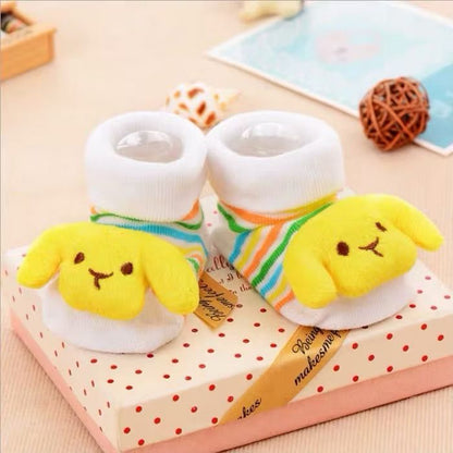 Kaos Kaki Anak 3D Pendek karakter Lucu / Baby Socks Kids Cute Alas Sepatu Bayi Bahan Lembut Nyaman Anti Slip Motif Hewan