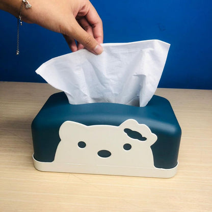 Tempat Tisu Karakter Lucu / Tissue Box Wadah Penyimpana Kertas Selampe Untuk Ruang Tamu Dapur Kamar Mandi Toilet Mobil Anti Patah / Kotak Tissu Praktis Perlengkapan Rumah Tangga Minimalis Multifungsi