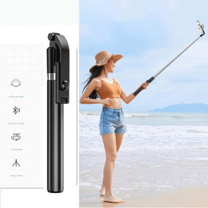 Tongsis 3in1 R1-L Tripod Bluetooth 170cm / Tongkat Narsis Mini Selfie Stick 360 Derajat Penyangga Kamera Handphone Untuk Travelling Dengan Tomsis Viral Praktis