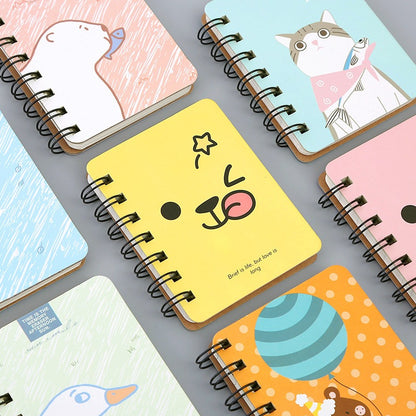 Notebook Cute Character A7 Portable / Buku Catatan Bergaris Mini Diari Pengingat Tugas Anak Dewasa / Scrapbook Simple Aesthetic Motif Lucu Imut / Jurnal Harian Perlengkapan Sekolah Kuliah Kantor Hadiah Kado Souvenir Goody Bag Ulang Tahun Karakter Bergaris