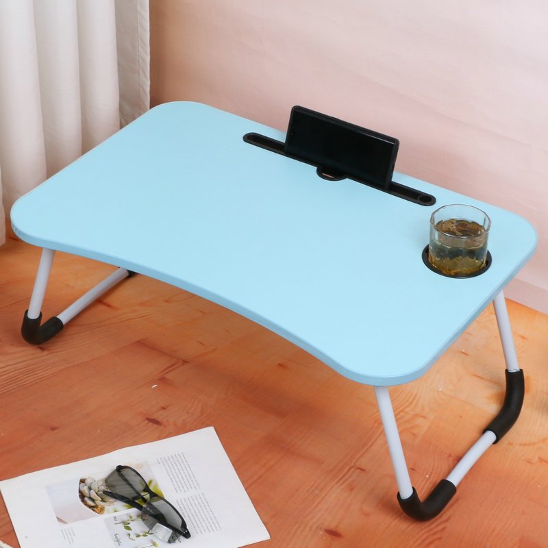 Meja Lipat Karakter / Folding Table dengan Slot Tempat Buku Tablet Hp Gelas Botol Anti Air Untuk Belajar Anak Kerja Menulis Menggambar Main Laptop Model Kartun Lucu / Alat Perlengkapan Sekolah Kantor PAUD TK SD SMP SMA Super Kokoh Meja Kasur Lantai Duduk