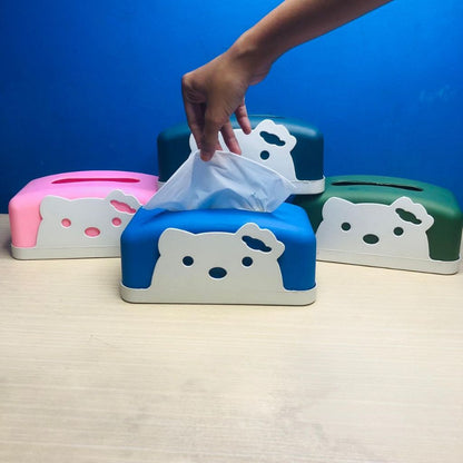 Tempat Tisu Karakter Lucu / Tissue Box Wadah Penyimpana Kertas Selampe Untuk Ruang Tamu Dapur Kamar Mandi Toilet Mobil Anti Patah / Kotak Tissu Praktis Perlengkapan Rumah Tangga Minimalis Multifungsi