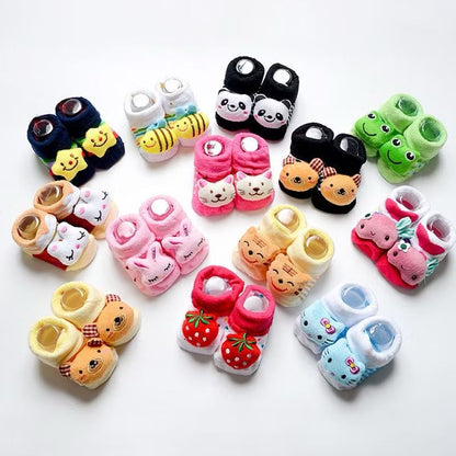 Kaos Kaki Anak 3D Pendek karakter Lucu / Baby Socks Kids Cute Alas Sepatu Bayi Bahan Lembut Nyaman Anti Slip Motif Hewan