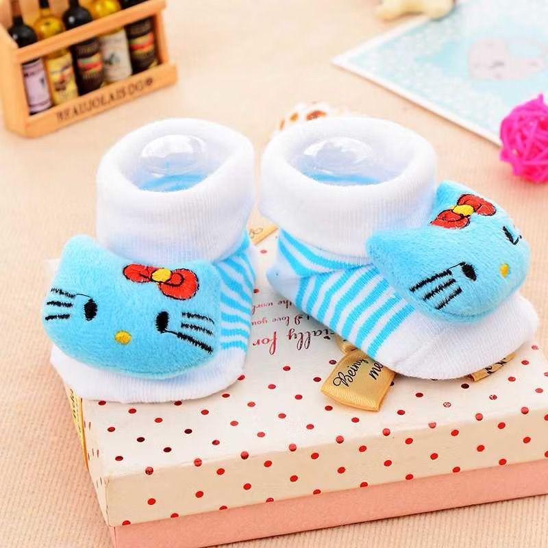 Kaos Kaki Anak 3D Pendek karakter Lucu / Baby Socks Kids Cute Alas Sepatu Bayi Bahan Lembut Nyaman Anti Slip Motif Hewan