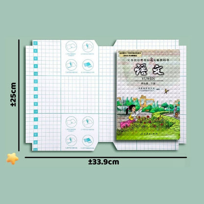 Sampul Buku Diamond + Label Nama / Sticker Menyampul Transparan Tahan Air Anti Gores Tidak Licin Pelindung Peta Dokumen Poster Buku Tulis Pelajaran Sekolah Kampus Stiker Tempelan Bening Anti Kotor Sobek Lecek Rusak