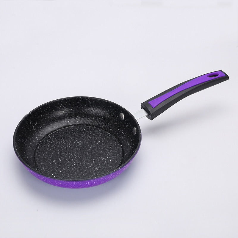 Teflon Serbaguna 18 CM Anti Lengket Frypan Ring - Alat Wajan Penggorengan Bentuk Bulat Gagang Panjang Untuk Goreng Tumis Rebus Non-stick / Panci Tempat Memasak Praktis Tahan Karat Food Grade / Peralatan Dapur Perlengkapan Rumah Tangga Multifungsi