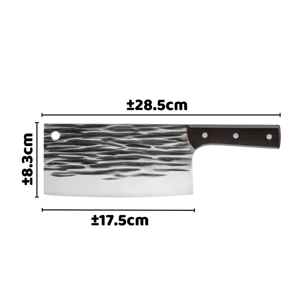 Pisau Dapur Pemotong Daging Sayur Buah Super Tajam / Chef Knife Japanese / Piso Koki Jepang Bahan Baja Stainless Tebal Anti Karat / Golok Alat Potong Cacah Cincang Tulang Iga Ikan Ayam Tukang Pasar Serbaguna Rekomendasi Berkualitas