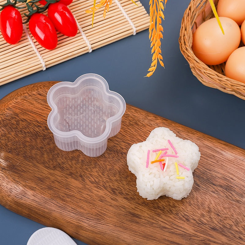 Cetakan Nasi Bento Karakter / Rice Mold Transparan BPA FREE Alat Bantu Pembentuk Onigiri Makanan Manual Press Tekan Ala Korea Jepang Sushi Maker Pencetak Anti Lengket