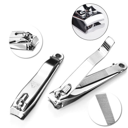 Gunting Kuku Jumbo Stainless Steel Anti Slip Anti Karat / Alat Potong Kuku Ukuran Besar Warna Silver / Nail Clipper Jepitan Kuku Kaki Tangan Super Tajam / Manicure Pedicure Alat Perawatan Tangan Untuk Souvenir Pernikahan Multifungsi