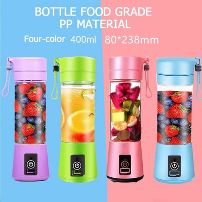 Juice Blender Portable Mini / Juicer Cup 6Mata Pisau Rechargeable / Alat Pembuat Minuman Jus Buah Sayur Elektrik tanpa Colok Listrik / Travel Bottle Size