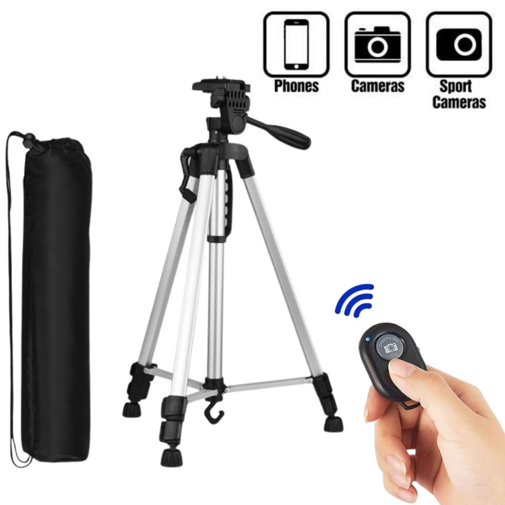 PAKET HEMAT Tripod Weifeng 1M + Holder U FREE Tomsis Bluetooth