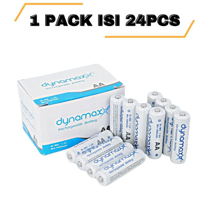 Baterai Dynamax AA A2 Rechargeable 1.5V Bisa Charge Ulang Batu Battery Cas Ni-Cd Batere batre Ni-MH