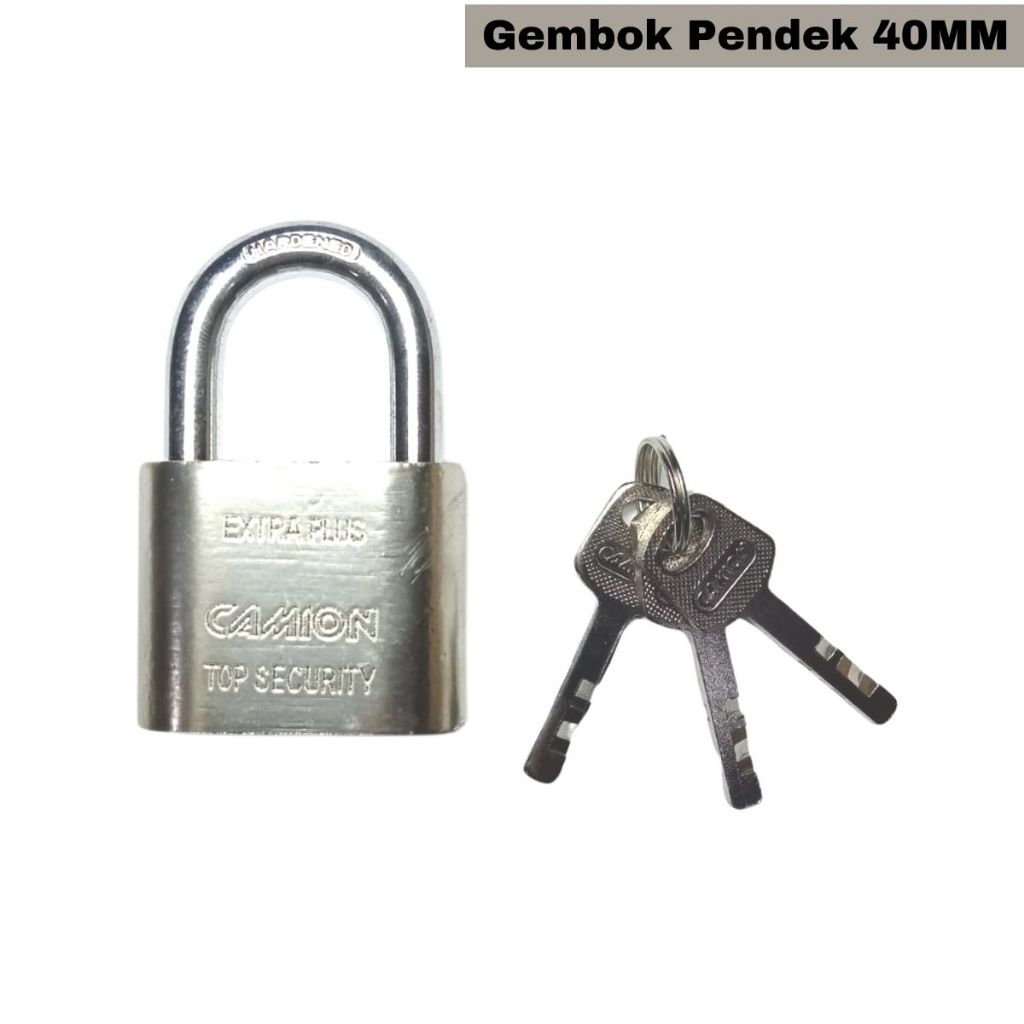 Gembok Camion 30 40 50 mm Leher Panjang & Pendek / Kunci Pengaman Safety Lock Anti Maling Pintu Rumah Pagar Kantor Ruko Toko Gudang Koper Motor Sepeda Mobil Box / Alat Keamanan Bahan Stainless Besi Baja Kuat Kokoh Berkualitas Anti Karat Multifungsi